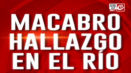 Encontraron un cuerpo en el riachuelo