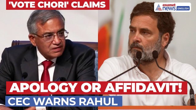 CEC Gyanesh Kumar Hits Back At Rahul Gandhi Over 'Vote Chori' Allegations on ECI