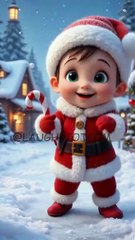 Dancing Baby Santa 🎅✨ Cutest Christmas Short! #Christmas #BabySanta #shorts  #baby #cute #animation