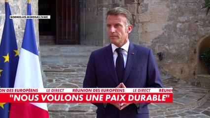 Emmanuel Macron : «Il n'y a qu'un agresseur aujourd'hui, la Russie»
