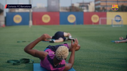 Entrenamiento del Barça tras la polémica de Son Moix (0-3)