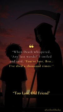 You’re late, old friend - Scribe of the Day | Emotional Quotes