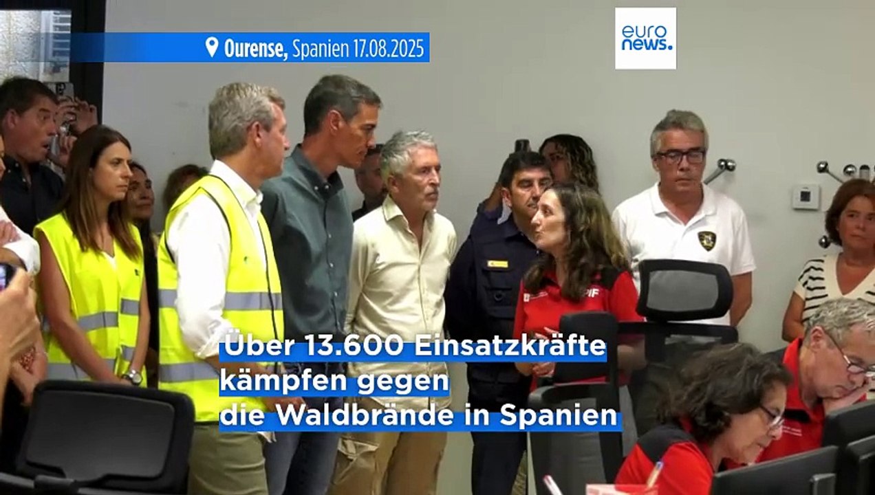 'Größte Mobilisierung' nach Waldbränden in Spanien und Portugal