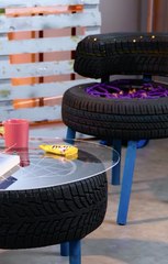 Old tires, new purpose. Check out these creations!