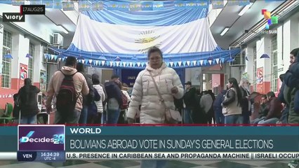 Bolivians abroad vote in Sunday’s general elections