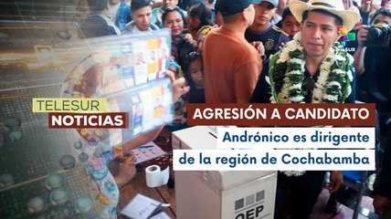 Agreden al candidato Andrónico Rodríguez al ejercer su voto en Bolivia