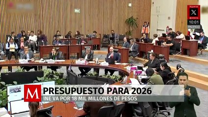 INE define presupuesto para 2026 de 18 mil millones de pesos