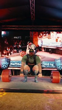 Hafbór Júlíus Björnsson set a new deadlift world record by lifting 505 kg _1_113.3 lb_ at the Eisenh
