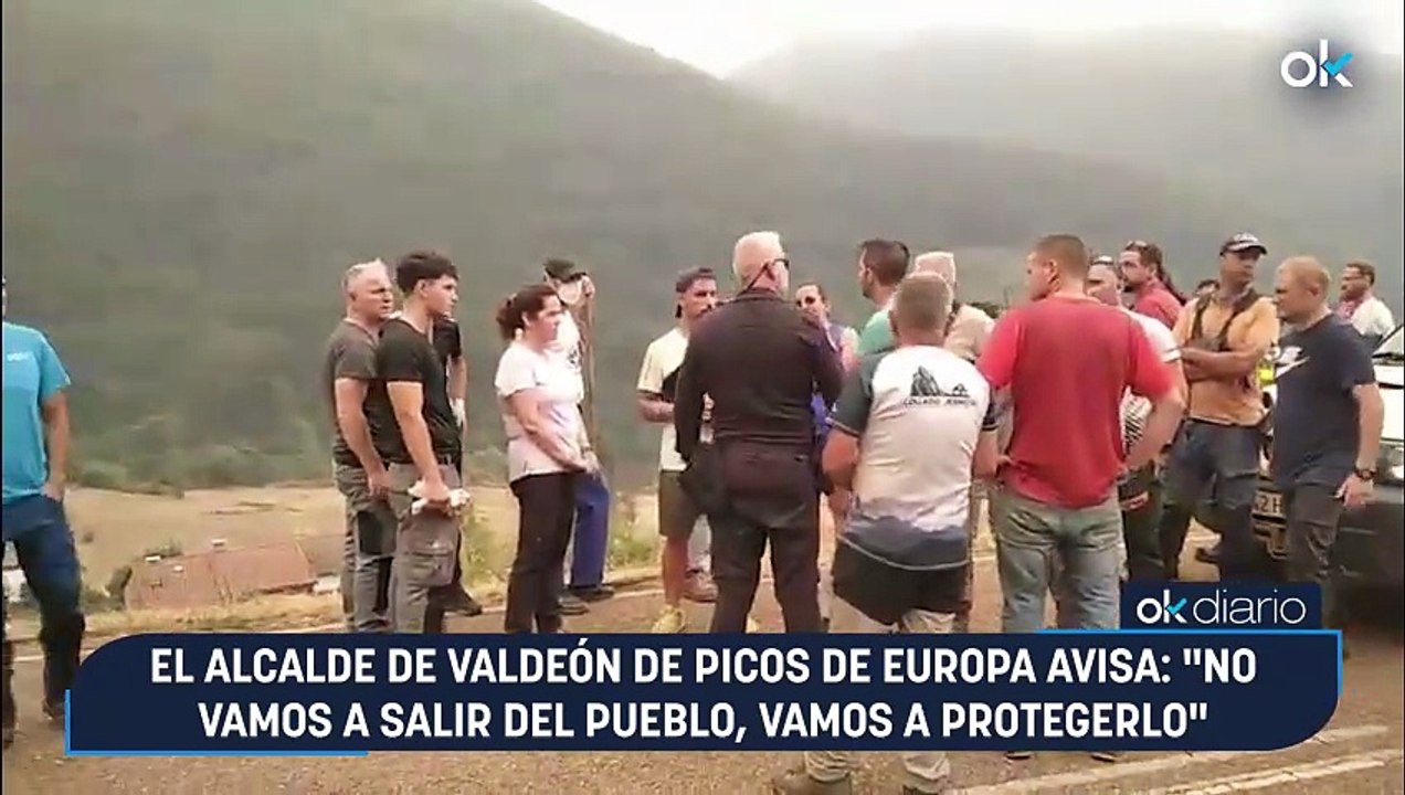 El alcalde de Valdeón de Picos de Europa avisa: "No vamos a salir del pueblo, vamos a protegerlo"