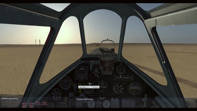 AerMacchi C 202 Folgore Regia Aeronautica dogfight RAF Hurricane IL⭐2 DW Tobruk at sunset