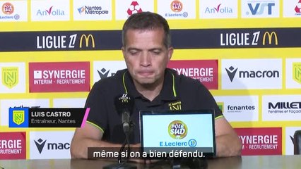 Nantes - Luis Castro : "On aurait pu faire minimum match nul"