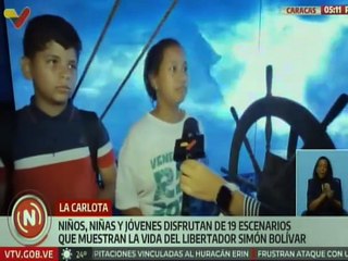 Caracas | Niños y niñas disfrutan de los diferentes escenarios de la Expo Simón de Niño a Libertador