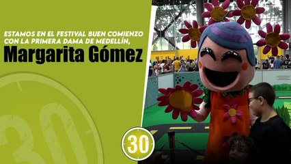 EN VIVO: Estamos en el festival Buen Comienzo con la primera dama de Medellín, Margarita Gómez