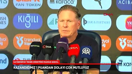 Markus Gisdol: Bu sonucu hak ettik