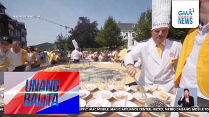 Giant omelette, niluto gamit ang libo-libong itlog para sa pagdiriwang ng Assumption Day | Unang Balita
