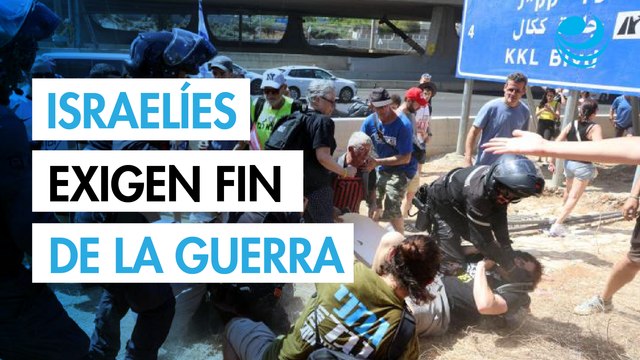 Israelíes organizan protestas para exigir el fin de la guerra en Gaza y liberación de los rehenes