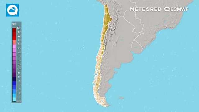 Las precipitaciones se toman Chile esta semana