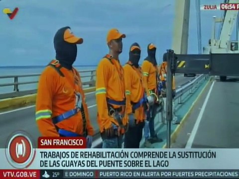 Zulia | Autoridades avanzan con el trabajo de mantenimiento en el puente sobre el Lago de Maracaibo
