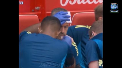 Nottingham Forest assistant Receives SIX Stitches after Hitting his Head on the Dugout Celebration