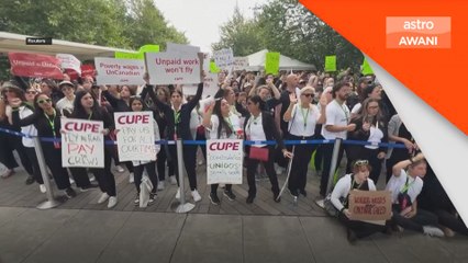 Mogok kru kabin Air Canada berterusan, operasi tergendala
