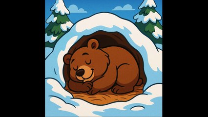 El oso canta una nana para dormir en su cueva - Cuentos de Hadas de North Dakota