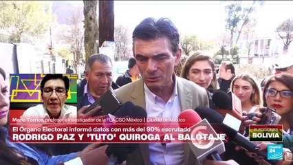 Mario Torrico: "Rodrigo Paz es una sorpresa en esta primera vuelta de las elecciones de Bolivia"