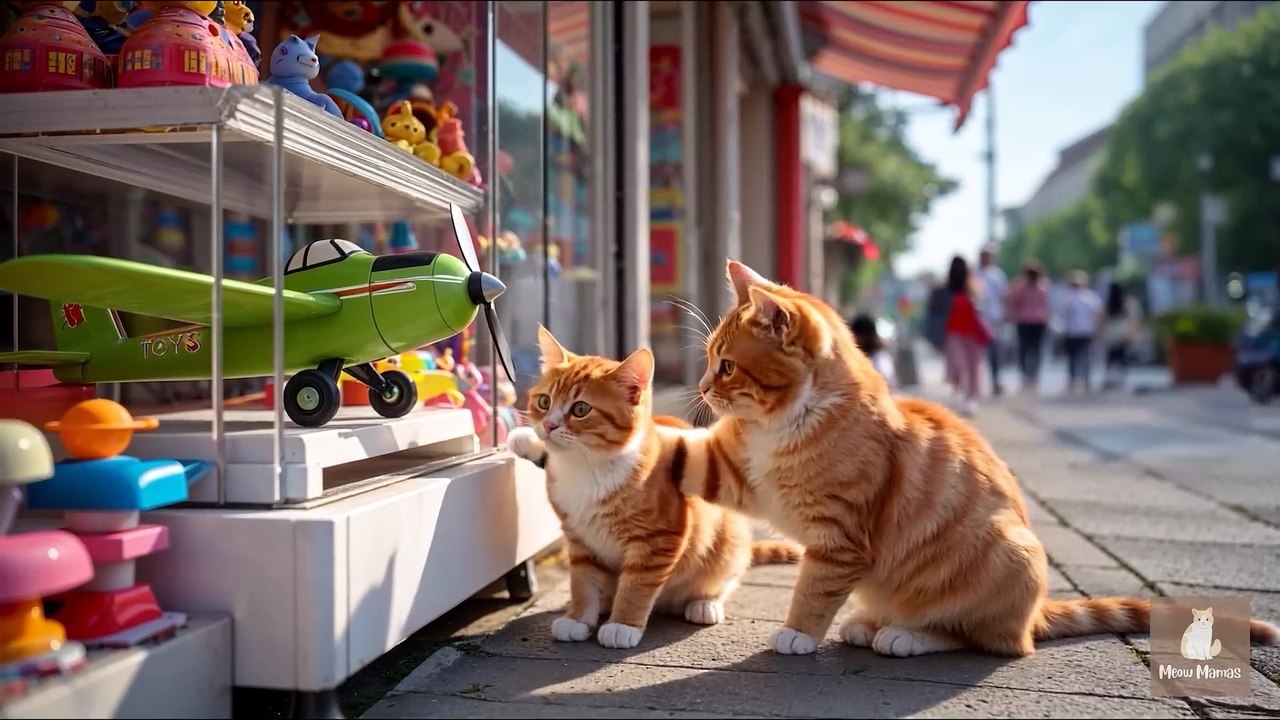 Mama Cat Trims Fur on the Farm and Makes Tiger Hat For Kittens At Home🐾🎩🐯