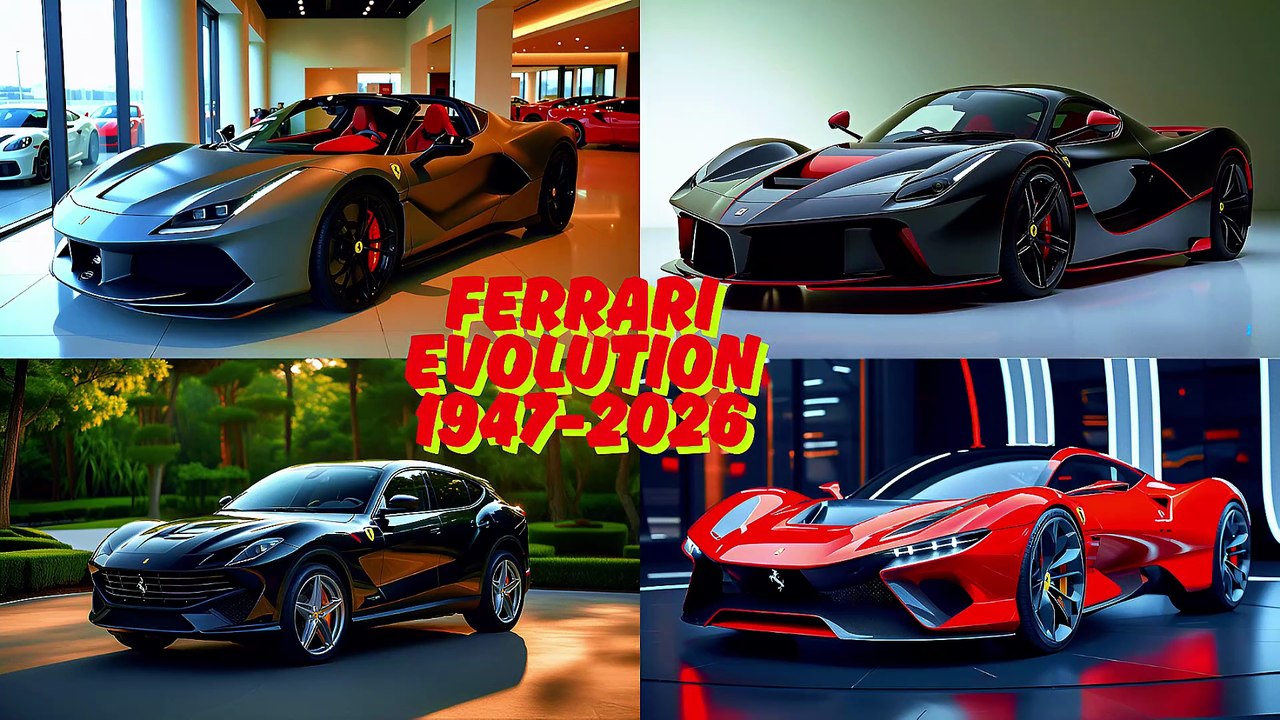 Ferrari Evolution 1947–2026 | High-Speed & Dangerous Drift Animation ...
