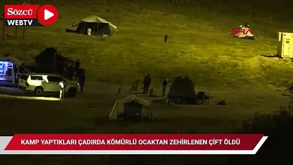 Erciyes’te kamp yaptıkları çadırda kömürlü ocaktan zehirlenen çift öldü