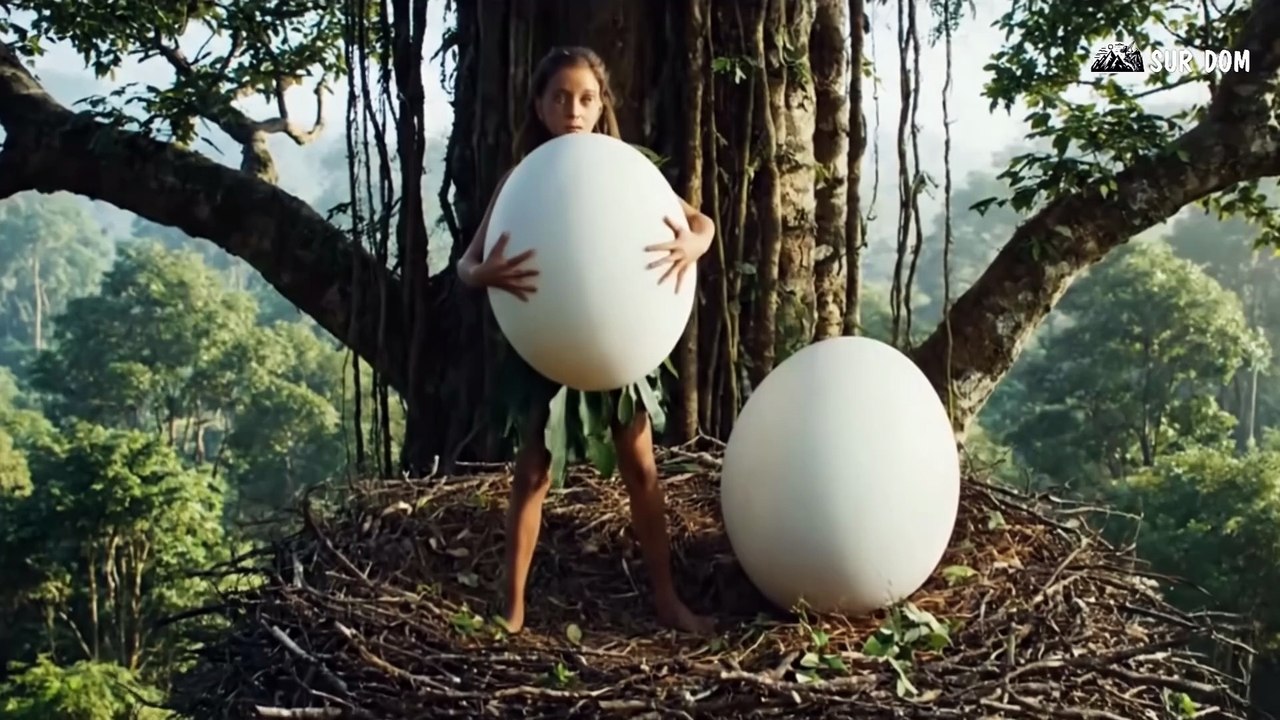 Part 17 - A Girl Alone Surviving In The Forest  Flying with Giant Bats, Facing Prehistoric Humans