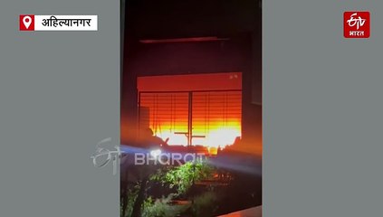 नेवासा येथे फर्निचर दुकानाला भीषण आग;  दुकान मालकासह कुटुंबातील चौघांचा मृत्यू