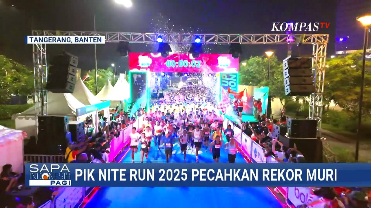 3.200 Pelari Meriahkan PIK Nite Run 2025, Pecahkan Rekor MURI Gelang Cahaya Terbanyak | SAPA PAGI