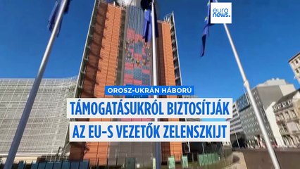 Támogatásukról biztosították az uniós vezetők az ukrán elnököt a washingtoni út előtt