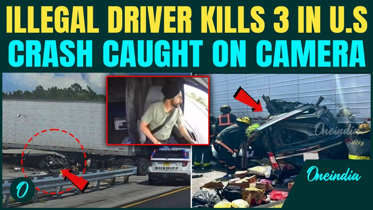 U.S BREAKING: 'Sikh' Illegal Immigrant’s Rogue U-Turn Kills 3 in Florida | Crash Caught on Cam