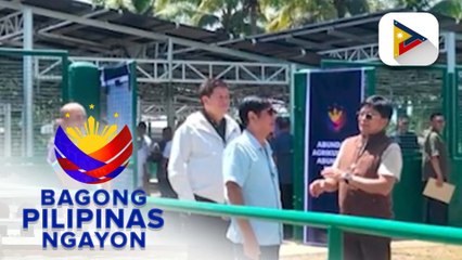 PBBM, ininspeksyon ang pinakamalaking solar-powered pump irrigation system sa Eastern Visayas
