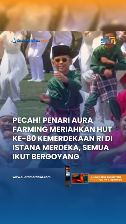 Pecah! Penari Aura Farming Meriahkan HUT Ke-80 Kemerdekaan RI di Istana Merdeka, Semua Ikut Bergoyang