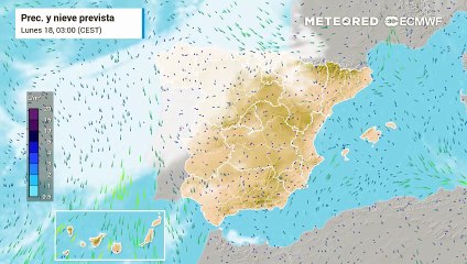 Precipitaciones previstas para los próximos días