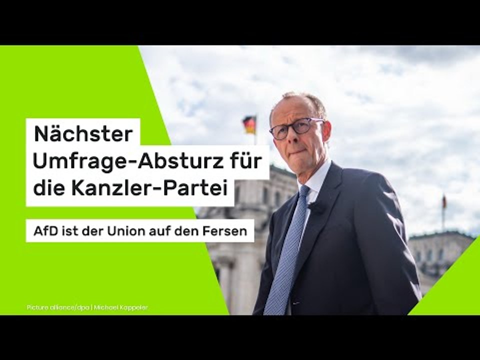Friedrich Merz: Nächster Umfrage-Absturz für die Kanzler-Partei