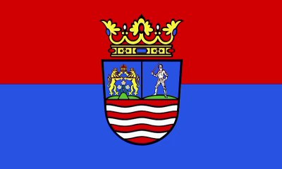 Flag of Gyor–Moson–Sopron County. Bendera Kabupaten Gyor–Moson–Sopron. Gyor–Moson–Sopron County Flag. Flag of County of Gyor–Moson–Sopron. County of Gyor–Moson–Sopron Flag. Győr–Moson–Sopron megye zászlaja. Drapeau du comté de Győr-Moson-Sopron