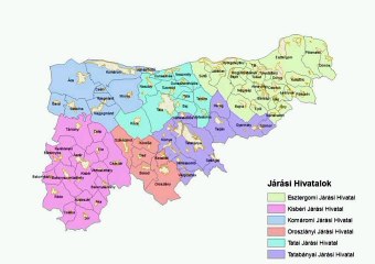 Map of Komarom-Esztergom County. Peta Kabupaten Komarom-Esztergom. Komarom-Esztergom County Map. Map of County of Komarom-Esztergom. County of Komarom-Esztergom Map. Komárom-Esztergom megye térképe. Carte du comté de Komárom-Esztergom. コマーロム・エステルゴム県の地図