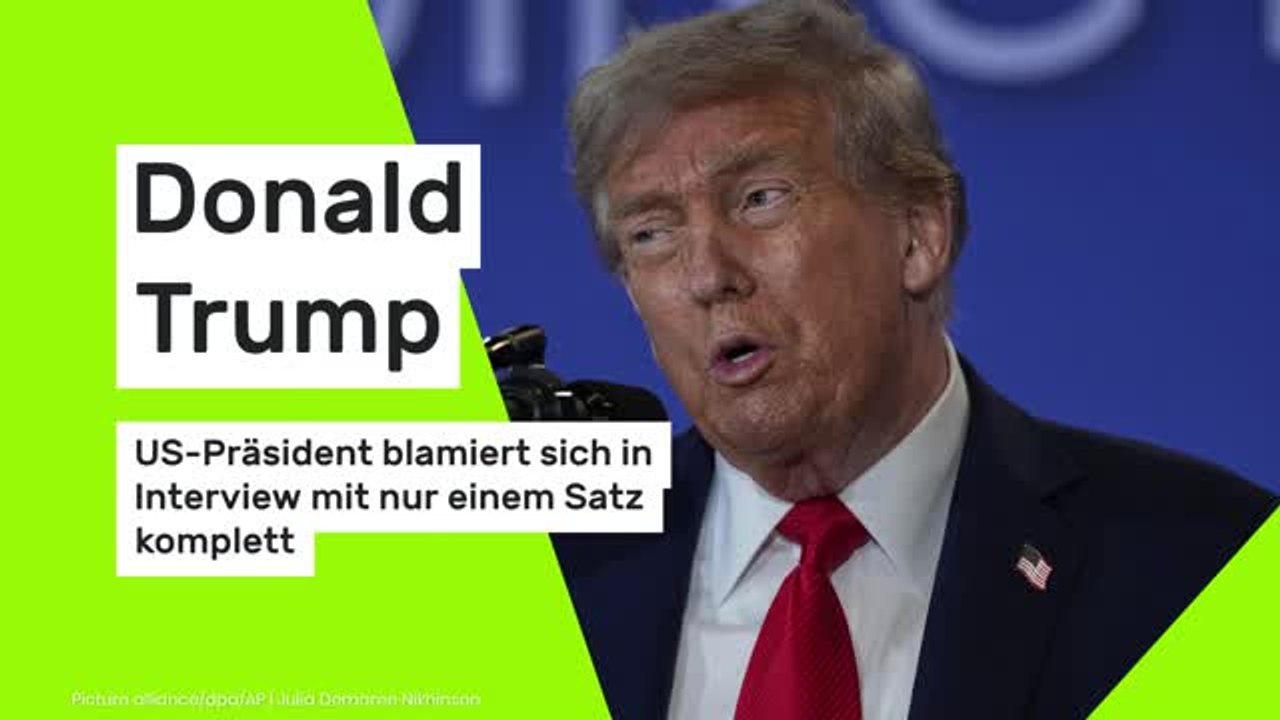 Donald Trump blamiert sich in Interview mit nur einem Satz komplett