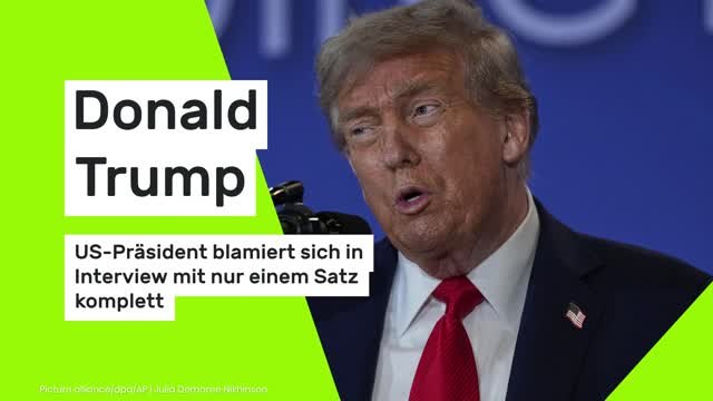 Donald Trump blamiert sich in Interview mit nur einem Satz komplett