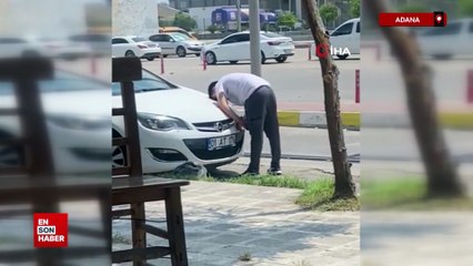 Adana'da madde bağımlısı kendinden geçti