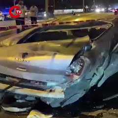 Sivas'ta ortalık savaş alanına döndü... Otomobil takla attı: 1 ölü, 1 yaralı