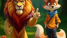 Adventures of Lion and Fox in the Forest