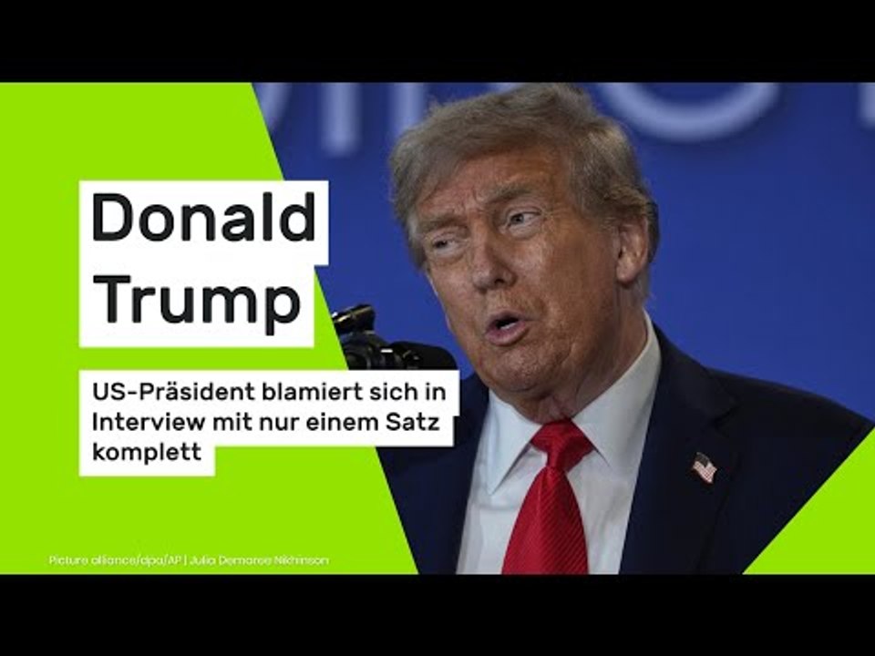 Donald Trump blamiert sich in Interview mit nur einem Satz komplett