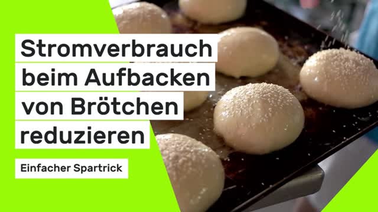 So sparen Sie beim Aufbacken von Brötchen Strom