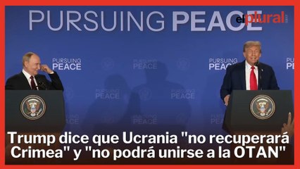 Trump asegura que Ucrania "no recuperará Crimea" y no podrá unirse a la OTAN