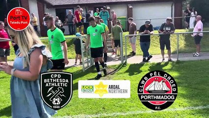 Behind the goal highlights of Porthmadog's 3-0 win at Bethesda Athletic