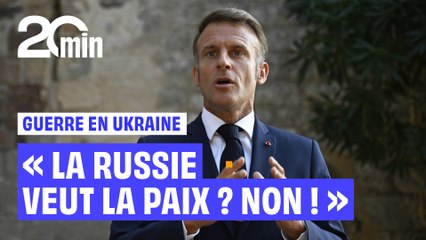 « Est-ce que le président Poutine veut la paix ? Non » affirme Emmanuel Macron